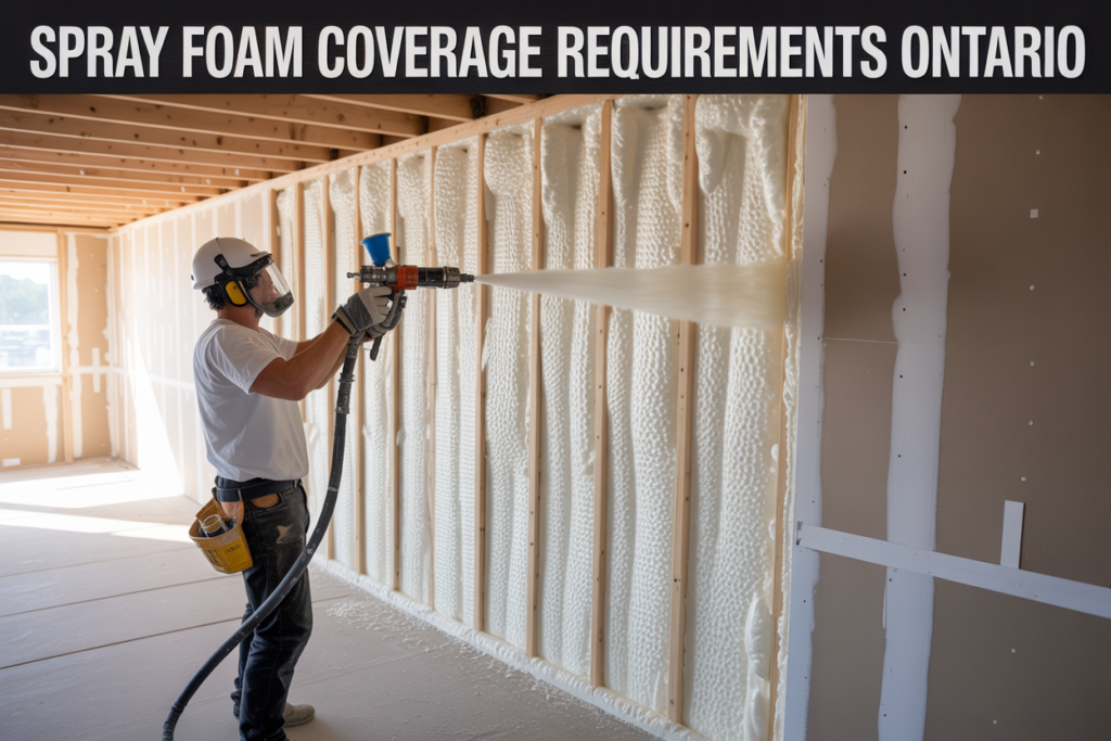 Does spray foam insulation need to be covered in ontario